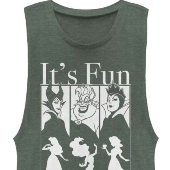 JUNIORS' DISNEY PRINCESS & VILLAIN TRIO MUSCLE TANK - Picture 2 of 3